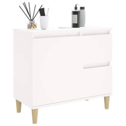 Berkfield Home Bathroom Cabinet White 65x33x60 cm Engineered Wood - Size: 65 x 33 x 60 cm - thumbnail 4
