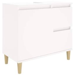 Berkfield Home Bathroom Cabinet White 65x33x60 cm Engineered Wood - Size: 65 x 33 x 60 cm