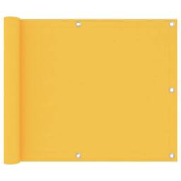 Berkfield Home Balcony Screen Yellow 75x600 cm Oxford Fabric - thumbnail 1