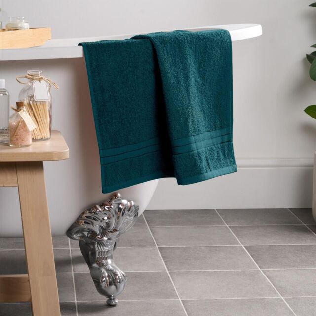 OHS Luxury Hand Towel 100% Cotton Bathroom in Teal - image 1