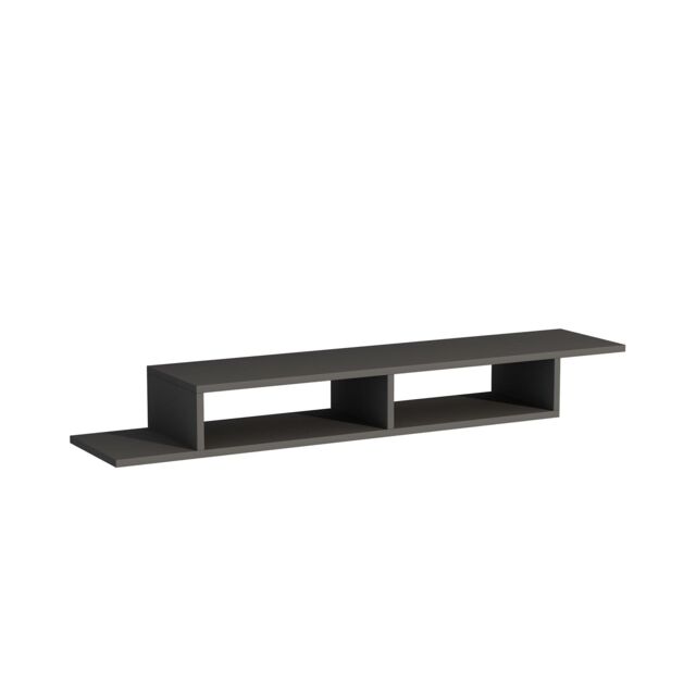 Destina Home Floating TV Stand with Shelves Eldon in Dark Grey - Size: 1 Pack - image 1