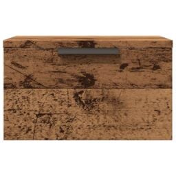 Berkfield Home Wall-mounted Bedside Cabinets 2 pcs Old Wood 34x30x20 cm in Brown - Size: 34 x 30 x 20 cm - thumbnail 4