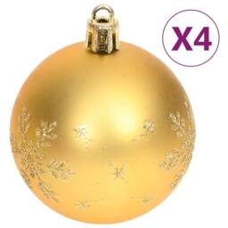 Berkfield Home 70 Piece Christmas Bauble Set Gold & Red - thumbnail 5