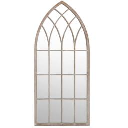 Berkfield Home Decorative Garden Mirror Sand 70x30 cm Iron for Outdoor Use in Cream