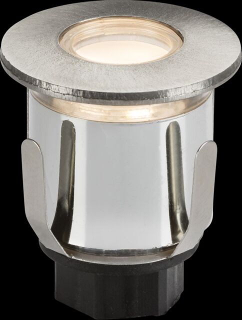 Netlighting Knightsbridge 230V IP65 0.6W LED Mini Ground Light comes with three Interchangeable Heads 3000K LEDM06WW in Grey