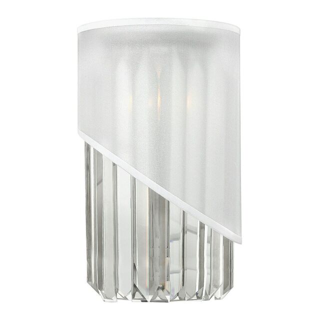 Loops Wall Light Sconce Highly Polished Nickel Finish LED E14 60W Bulb d01317 in Metallics