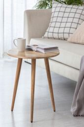 MH London Side Table Coffee & Side Tables Solid Wood Bedside Table for Living Room & Bedroom Judy in Natural - thumbnail 1