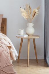 MH London Side Table Coffee & Side Tables Solid Wood Bedside Table for Living Room & Bedroom Judy in Natural - thumbnail 2