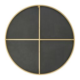 FurnitureboxUK Emma 100cm Large Art Deco Metal Frame Round Hallway Bedroom Dining & Living Room Wall Mirror in White - thumbnail 4