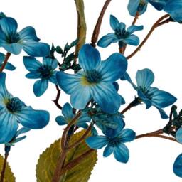 Lemon Pavilion Furniture and Decor Vernicia Fordii Spray Artificial Flower - L22 x W10 x H63 cm - Blue - thumbnail 3