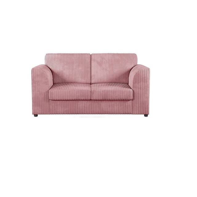 Furniture 786 Hannah Jumbo Cord Full Back 2 Seater Sofa in Pink - image 1