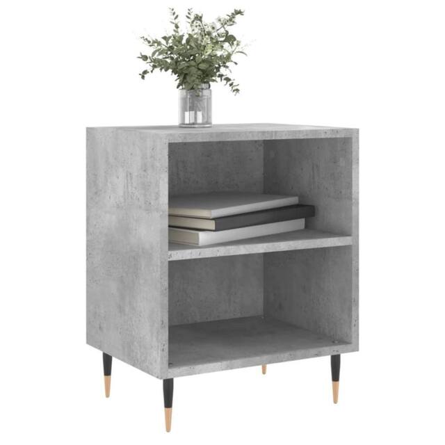 Berkfield Home Elegant Bedside Cabinets 2 pcs Concrete Grey 40x30x50 cm Engineer - Size: 40 x 30 x 50 cm - image 1