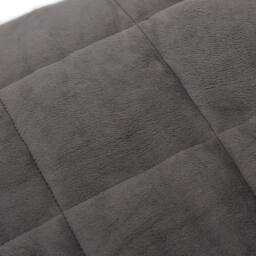 Berkfield Home Weighted Blanket Grey 220x235 cm King 15 kg Fabric - thumbnail 4