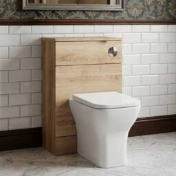 Balterley Alrewas Contemporary Floor Standing WC Unit, 500mm in Brown - thumbnail 3