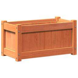 Berkfield Home Garden Planters 2 pcs Wax Brown Solid Wood Pine - thumbnail 5