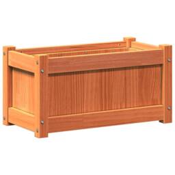 Berkfield Home Garden Planters 2 pcs Wax Brown Solid Wood Pine - thumbnail 8