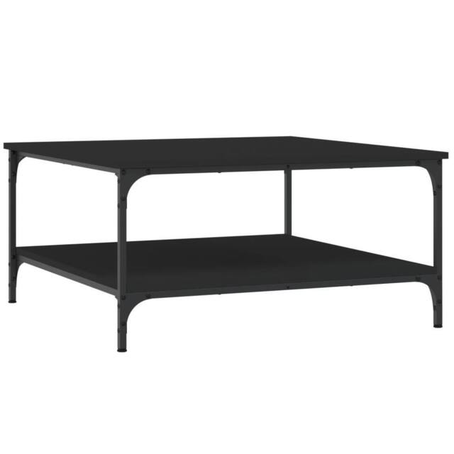 Berkfield Home Coffee Table Black 80x80x40 cm Engineered Wood - Size: 80 x 80 x 40 cm - image 1