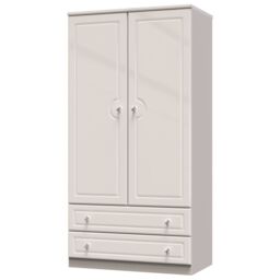 Ready Assembled 2 U Stratford Wide 2 Drawer Wardrobe (Ready Assembled) in Taupe - thumbnail 3