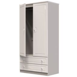 Ready Assembled 2 U Stratford Wide 2 Drawer Wardrobe (Ready Assembled) in Taupe - thumbnail 5