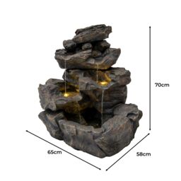 Monstershop Electric Water Feature - Rustic Rapids in Grey - thumbnail 5