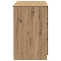 Berkfield Home Writing Desk Artisan Oak 140x50x77 cm Engineered Wood in Brown - Size: 140 x 50 x 77 cm - thumbnail 5