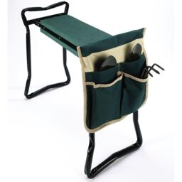 mysmartbuy Garden Kneeler & Hand Tool Set - Foldable Foam Gardening Seat or Kneeling Pad with Handles, Side Pocket, 2 x Trowels & Rake in Green - thumbnail 5