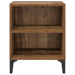 Berkfield Home Rustic Bedside Cabinet Old Wood 40x30x50 cm Engineered Wood in Brown - Size: 40 x 30 x 50 cm - thumbnail 5
