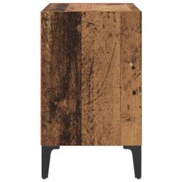 Berkfield Home Rustic Bedside Cabinet Old Wood 40x30x50 cm Engineered Wood in Brown - Size: 40 x 30 x 50 cm - thumbnail 6