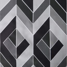 OHS Geo Duvet Cover Bedding Set Pillowcase Reversible Quilt Soft Chevron in Light Grey - Size: Double - thumbnail 5