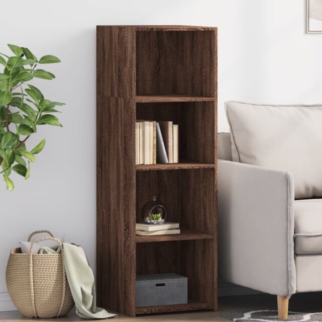 Berkfield Home Highboard Brown Oak 40x41x124 cm Engineered Wood - Size: 40 x 41 x 124 cm - image 1