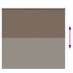 Berkfield Home Roller Blind Blackout Coffee 145x130 cm Fabric Width 141.6 cm Pol… in Brown - thumbnail 5