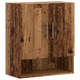 Berkfield Home Wall Cabinet Old Wood 60x31x70 cm Engineered Wood in Brown - Size: 60 x 31 x 70 cm - thumbnail 1