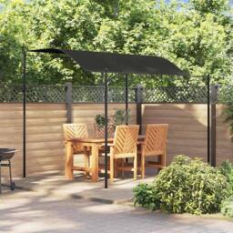 Berkfield Home Sunshade Awning 3x2.4 m Anthracite in Black - thumbnail 2