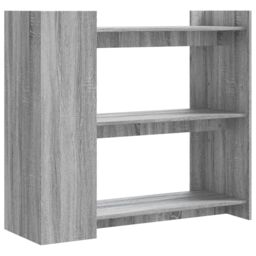 Berkfield Home Console Table Grey Sonoma 100x35x90 cm Engineered Wood - Size: 100 x 35 x 90 cm - thumbnail 6
