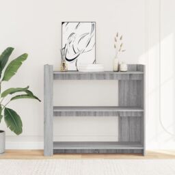 Berkfield Home Console Table Grey Sonoma 100x35x90 cm Engineered Wood - Size: 100 x 35 x 90 cm - thumbnail 3