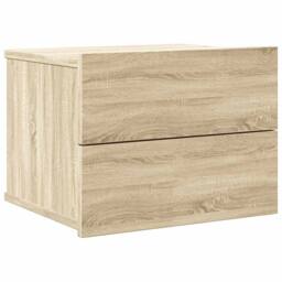 Berkfield Home Elegant Bedside Cabinet Sonoma Oak 40x30x30 cm Engineered Wood in Beige - Size: 40 x 30 x 30 cm - thumbnail 3