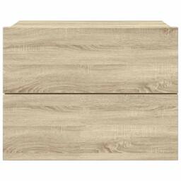 Berkfield Home Elegant Bedside Cabinet Sonoma Oak 40x30x30 cm Engineered Wood in Beige - Size: 40 x 30 x 30 cm - thumbnail 4