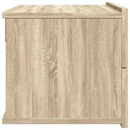 Berkfield Home Elegant Bedside Cabinet Sonoma Oak 40x30x30 cm Engineered Wood in Beige - Size: 40 x 30 x 30 cm - thumbnail 5