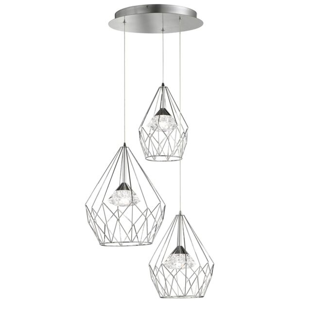 LED Spiral Pendant Ceiling Light with different shade sizes - image 1