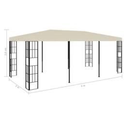 Berkfield Home Gazebo 3x6 m Cream in Beige - thumbnail 7
