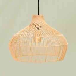ValueLights Natural Rattan Easy Fit Pendant Light Shade - Size: 18 inches - thumbnail 5