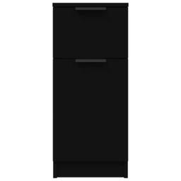 Berkfield Home Sideboard Black 30x30x70 cm Engineered Wood - Size: 30 x 30 x 70 cm - thumbnail 6