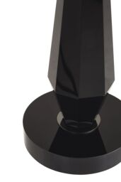 Orsina Black Crystal Table Lamp With Metal Base, Round Shade Bedside Light, Distinctive Decorative Accent Lighting - thumbnail 4