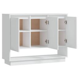 Berkfield Home Sideboard White 97x31x75 cm Engineered Wood - Size: 97 x 31 x 75 cm - thumbnail 6