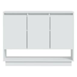 Berkfield Home Sideboard White 97x31x75 cm Engineered Wood - Size: 97 x 31 x 75 cm - thumbnail 5