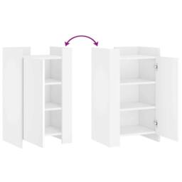Berkfield Home Sideboard White 45x35x75 cm Engineered Wood - Size: 45 x 35 x 75 cm - thumbnail 8