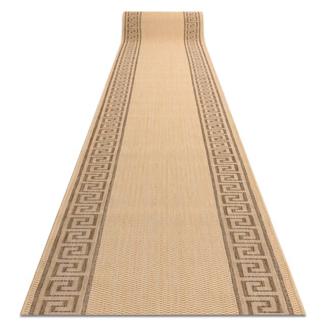RugsX Sizal Floorlux Runner in Beige - Size: 120 cm x 460 cm - image 1
