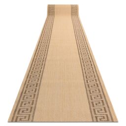 RugsX Sizal Floorlux Runner in Beige - Size: 120 cm x 460 cm - thumbnail 1