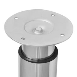 Berkfield Home 2 Telescopic Table Legs Chrome 710 mm-1100 mm in Silver - thumbnail 5