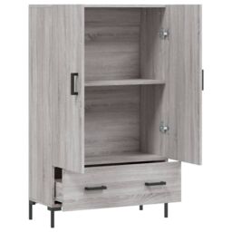 Berkfield Home Highboard Grey Sonoma 69.5x31x115 cm Engineered Wood - thumbnail 5